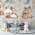 Cocooning Baby Fox Wallpaper | Murals Wallpaper