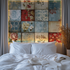 Tapete Vintage Patchwork Chambre Premium
