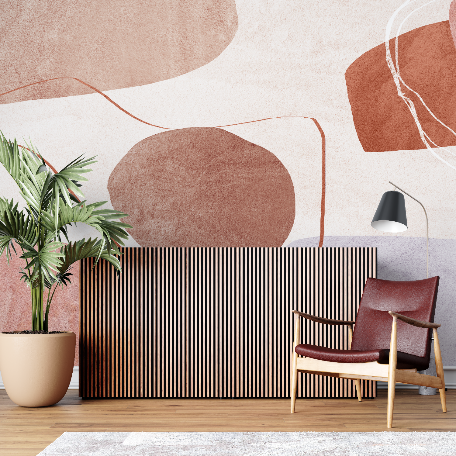 Terracotta Beige Wallpaper | Murals Wallpaper