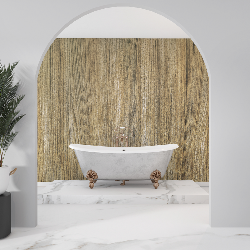 Wood-Look Wallpaper for Bathroom | Murals Wallpaper