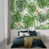 Green and White Leaf Wallpaper | Murals Wallpaper