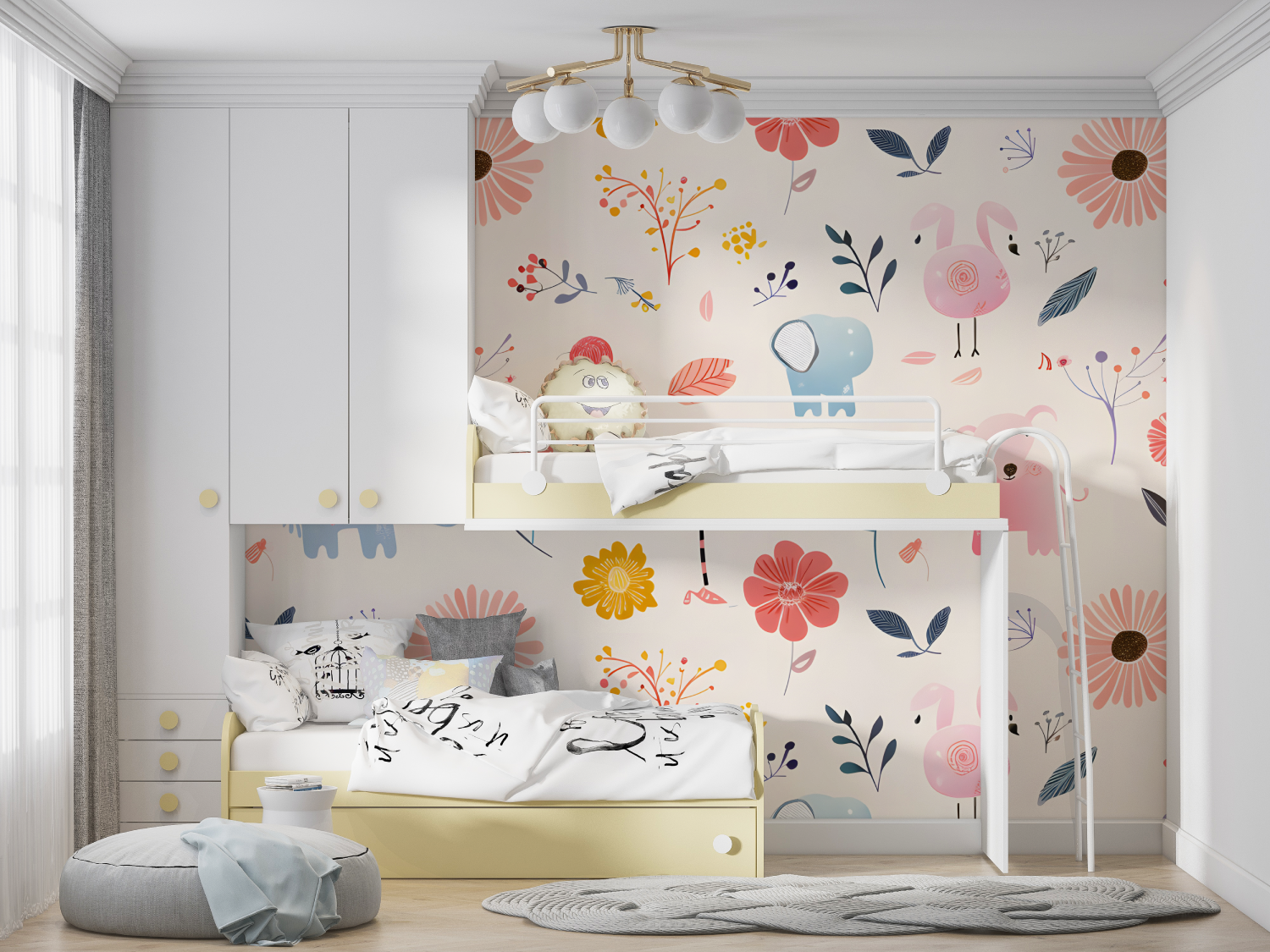 Flowering Kids Wallpaper | Murals Wallpaper