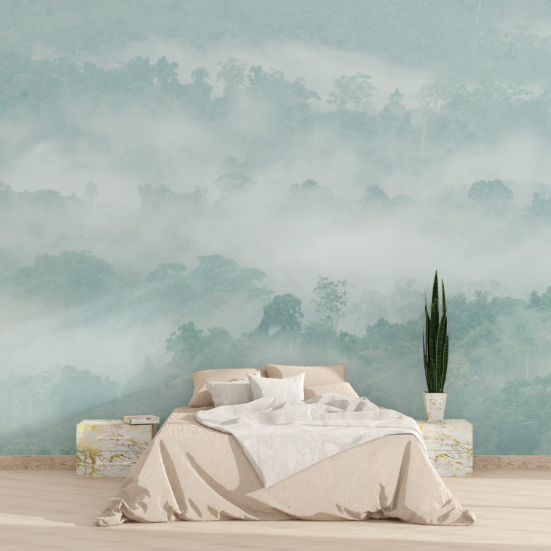 Watercolor Soft Forest Wallpaper | Murals Wallpaper