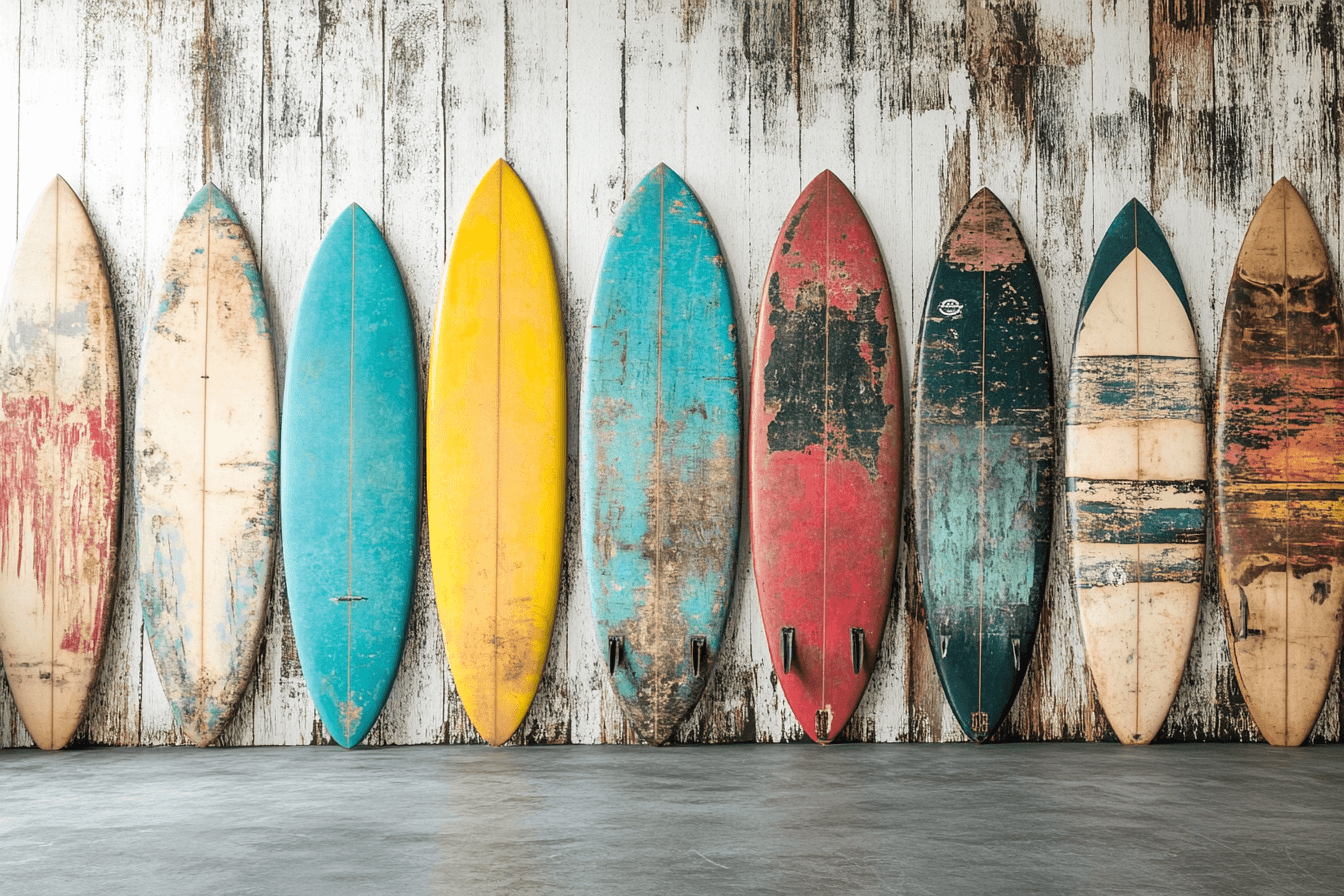 Papier-Malerei-Ado-Classique-Surf-Vintage