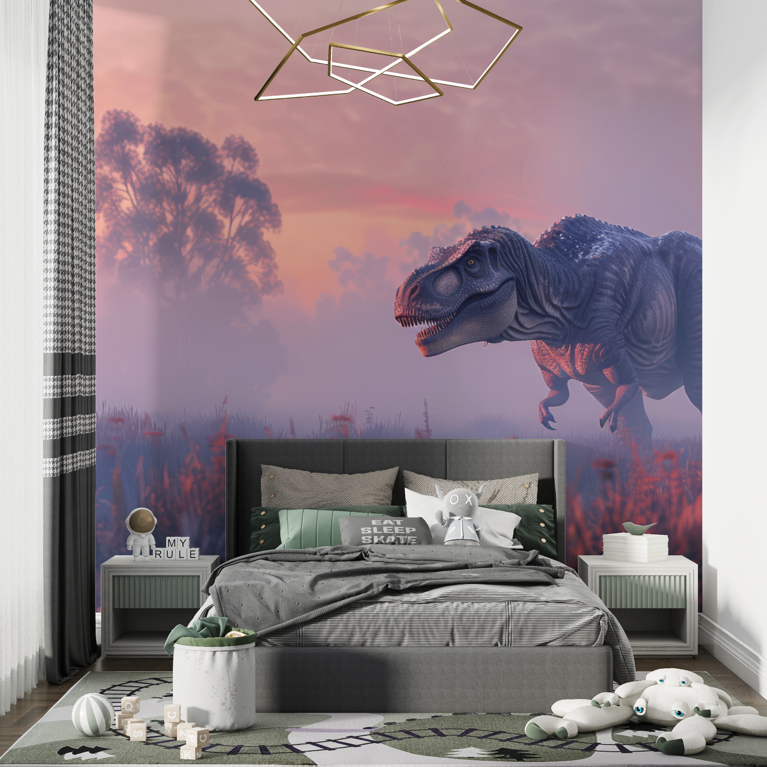 Pastel Dinosaur Wallpaper | Murals Wallpaper