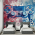 Watercolor Gamer Splash Wallpaper | Murals Wallpaper