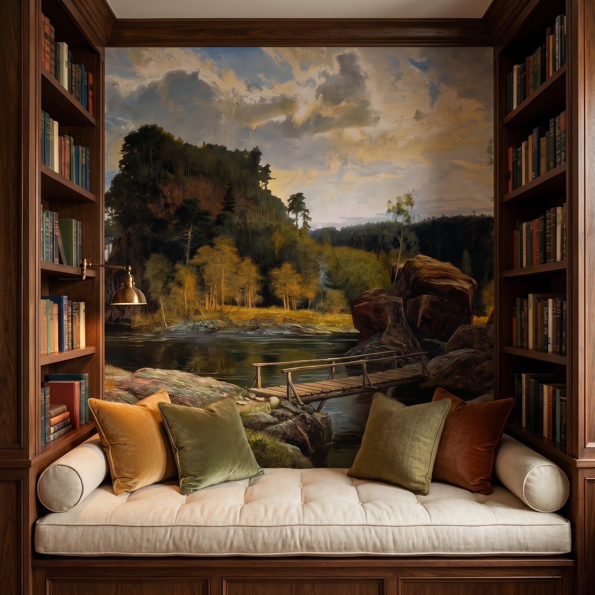 Panoramic Grand Parlor Verdure Landscape Wall Mural