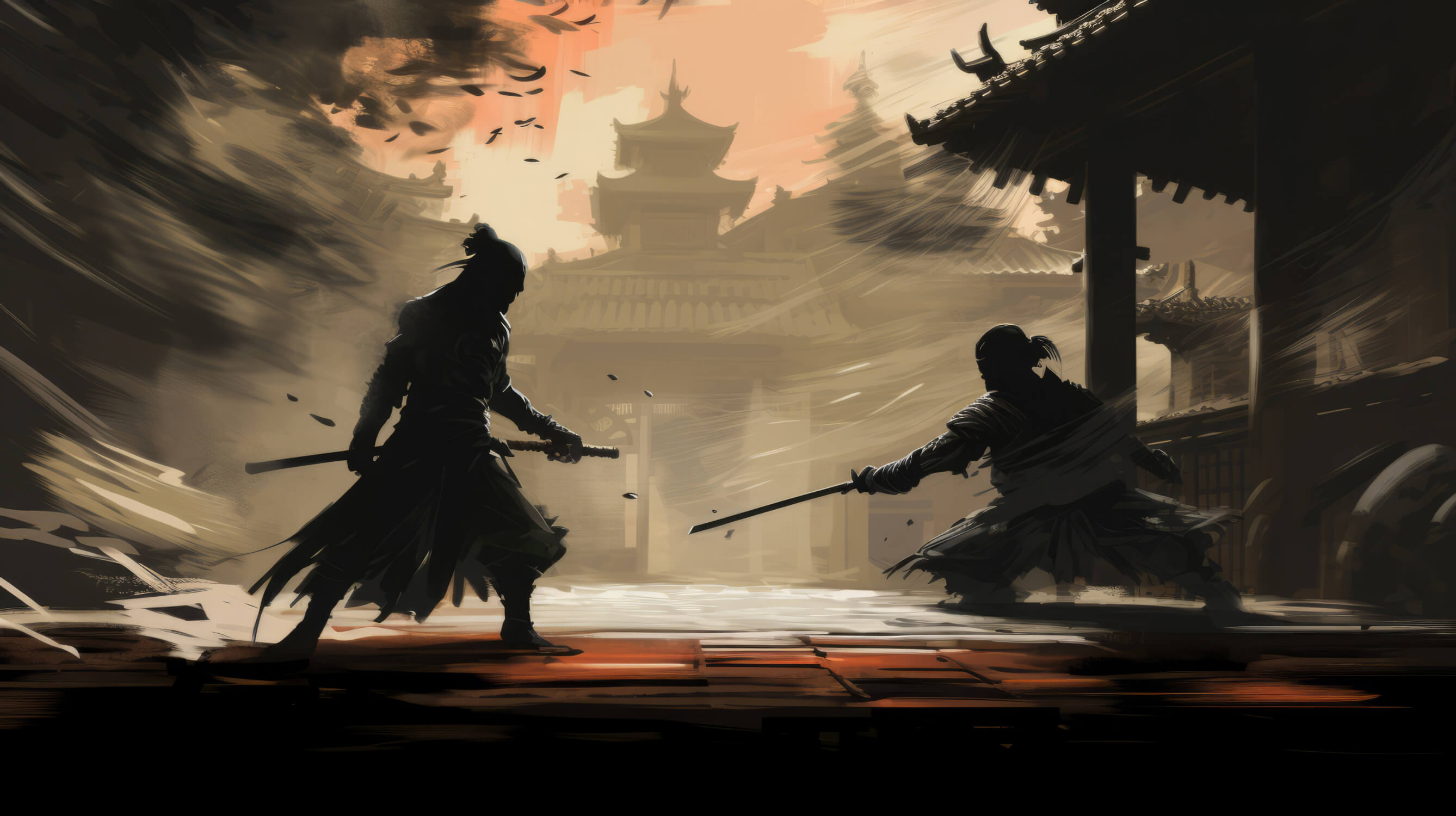 Dark Combat Anime Wallpaper | Murals Wallpaper