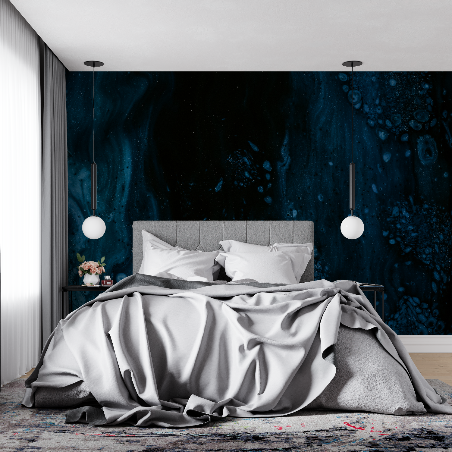 Midnight Blue Wallpaper | Murals Wallpaper