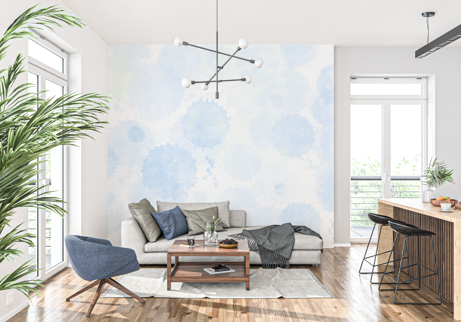 Pastel Blue Wallpaper | Murals Wallpaper