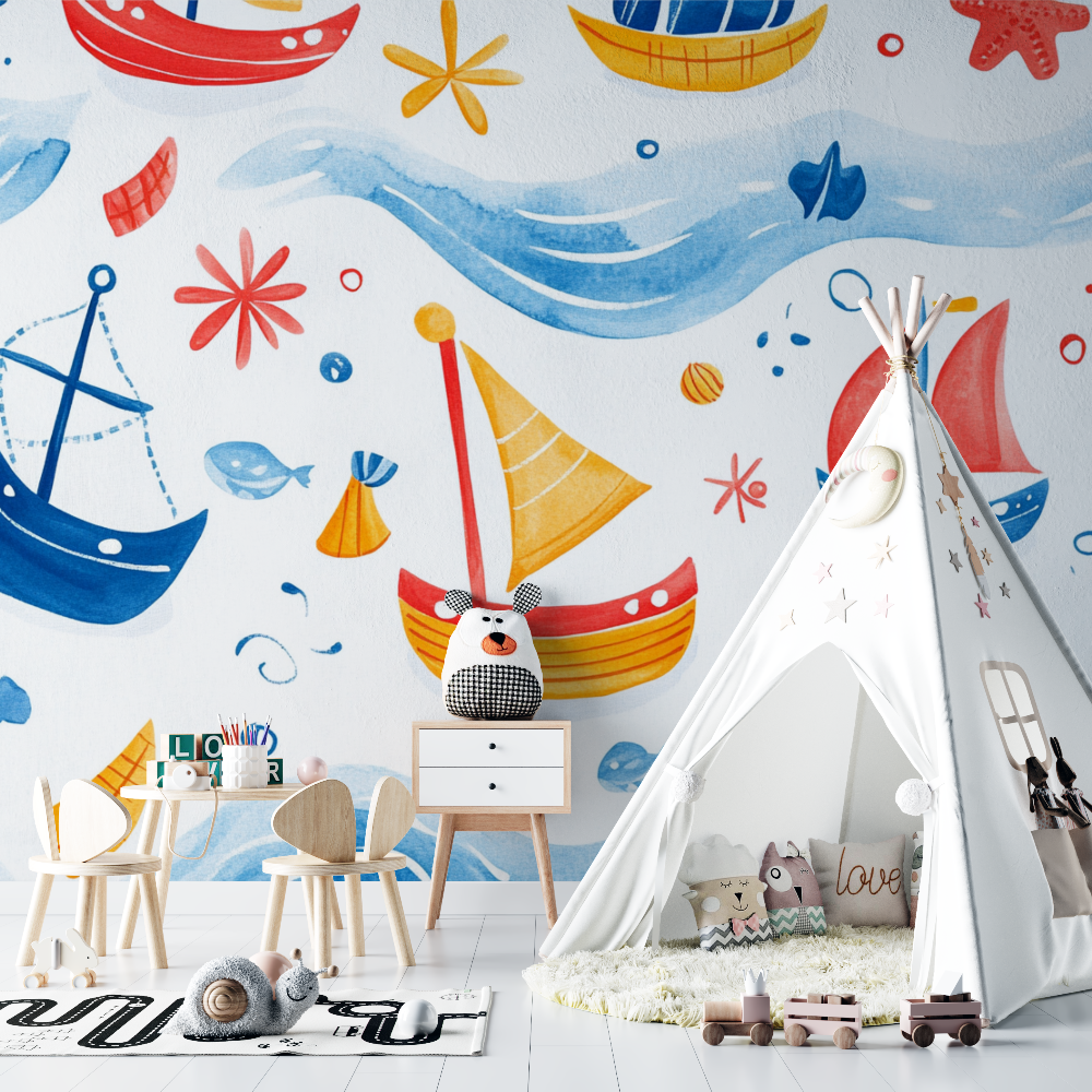 Nautical Vogue Sailor Wallpaper | Murals Wallpaper