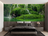 Green Waterfall Mural Wallpaper | Murals Wallpaper
