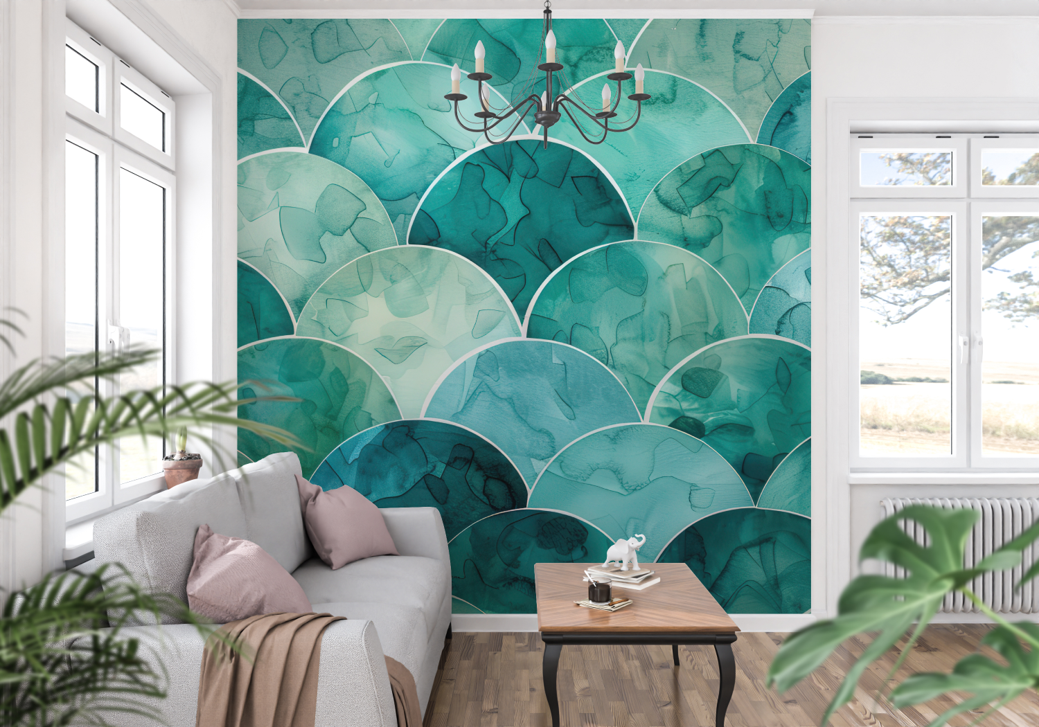 Duck Blue Non-Woven Wallpaper | Murals Wallpaper