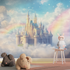 Princess Castle and Cloud Wallpaper | Murals Wallpaper