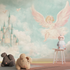 Castle and Angel Wallpaper | Murals Wallpaper