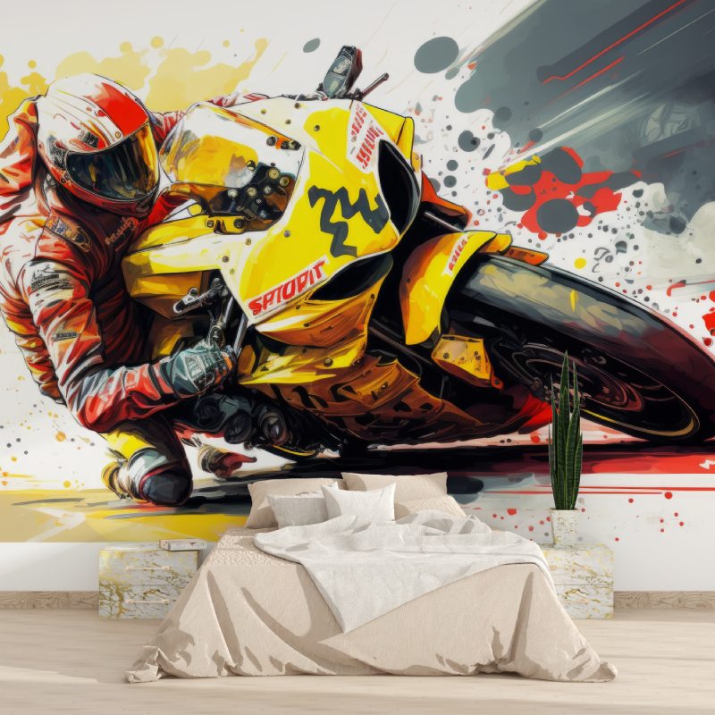 Moto GP Wall Mural Wallpaper | Murals Wallpaper
