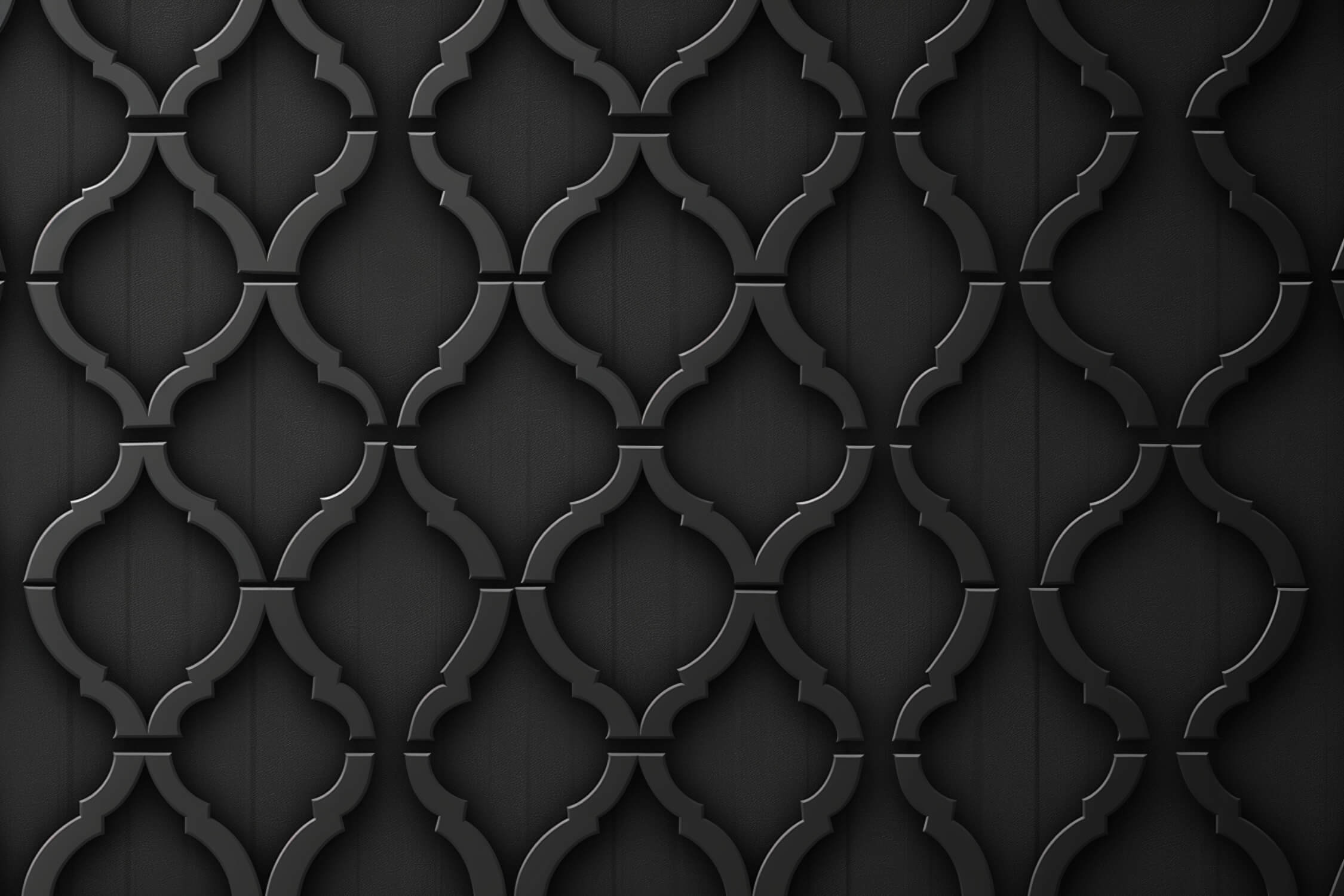 Black and Gray Patterned Wallpaper | Murals Wallpaper