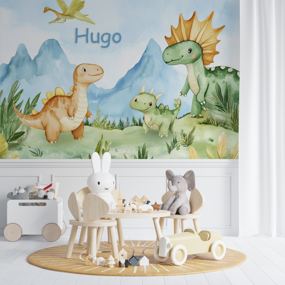 Dinosaur Family Name Wallpaper | Murals Wallpaper