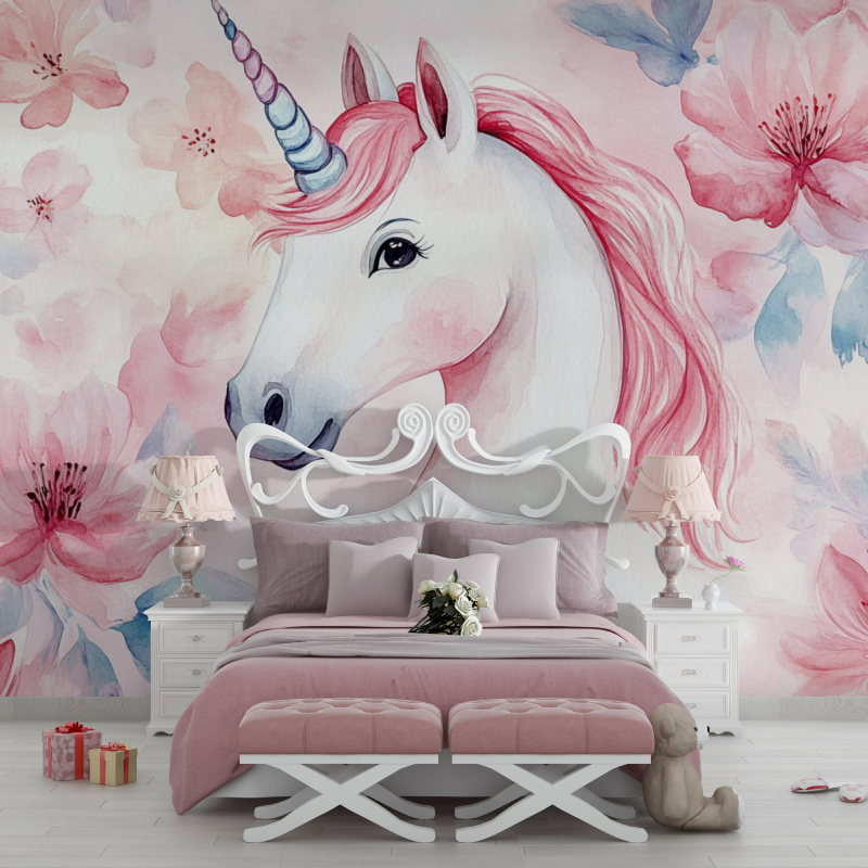 Gentleman Unicorn Non-Woven Wallpaper | Murals Wallpaper