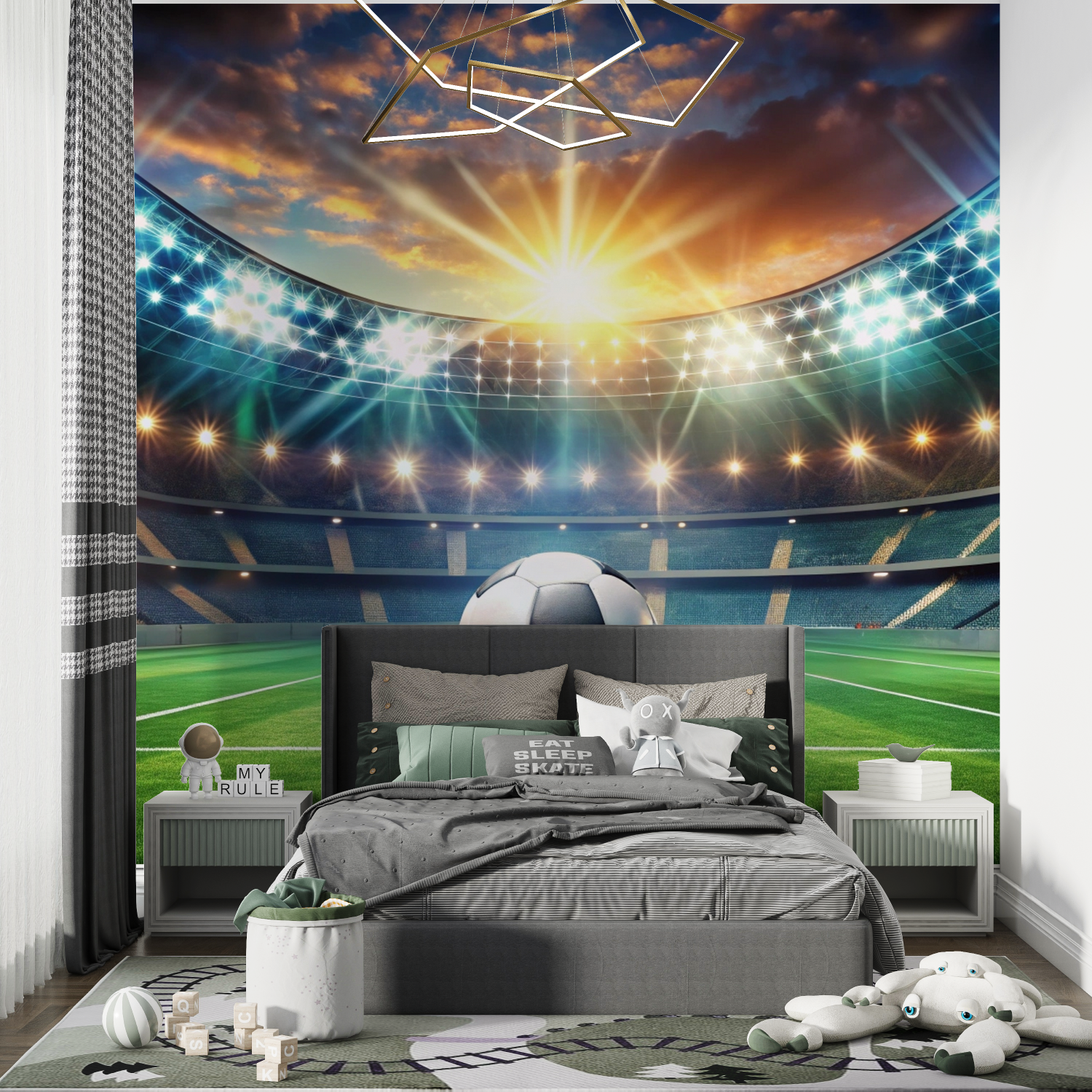 Soccer Stadium Wallpaper | Murals Wallpaper