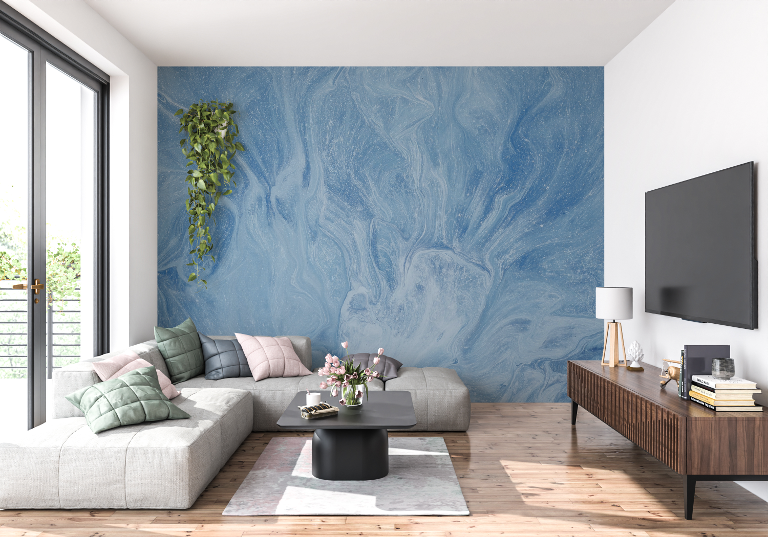 Blue Tone Wallpaper | Murals Wallpaper