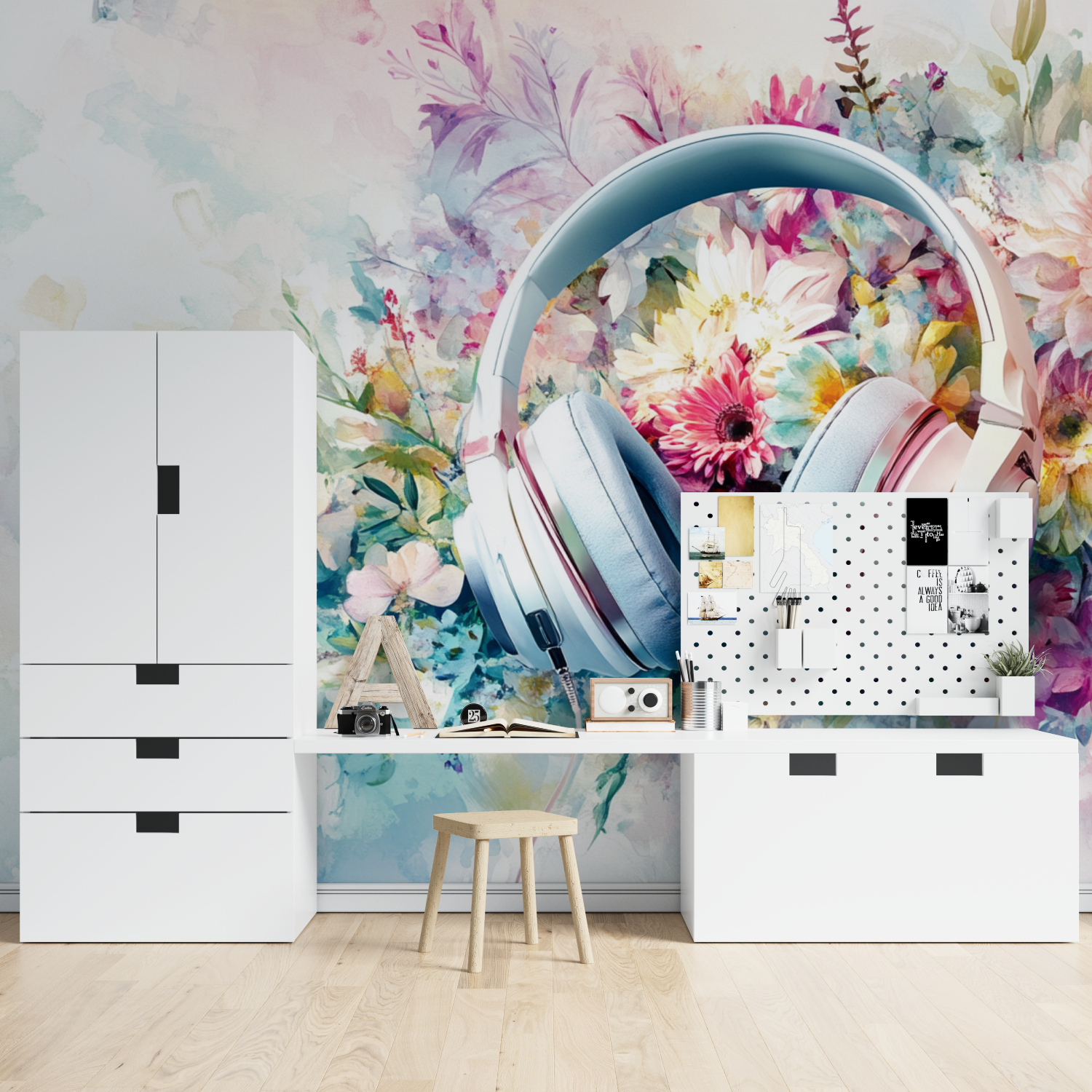 Tapeten-Tapisserie-Floraison-Spiderman