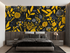 Yellow and Black Wallpaper | Murals Wallpaper