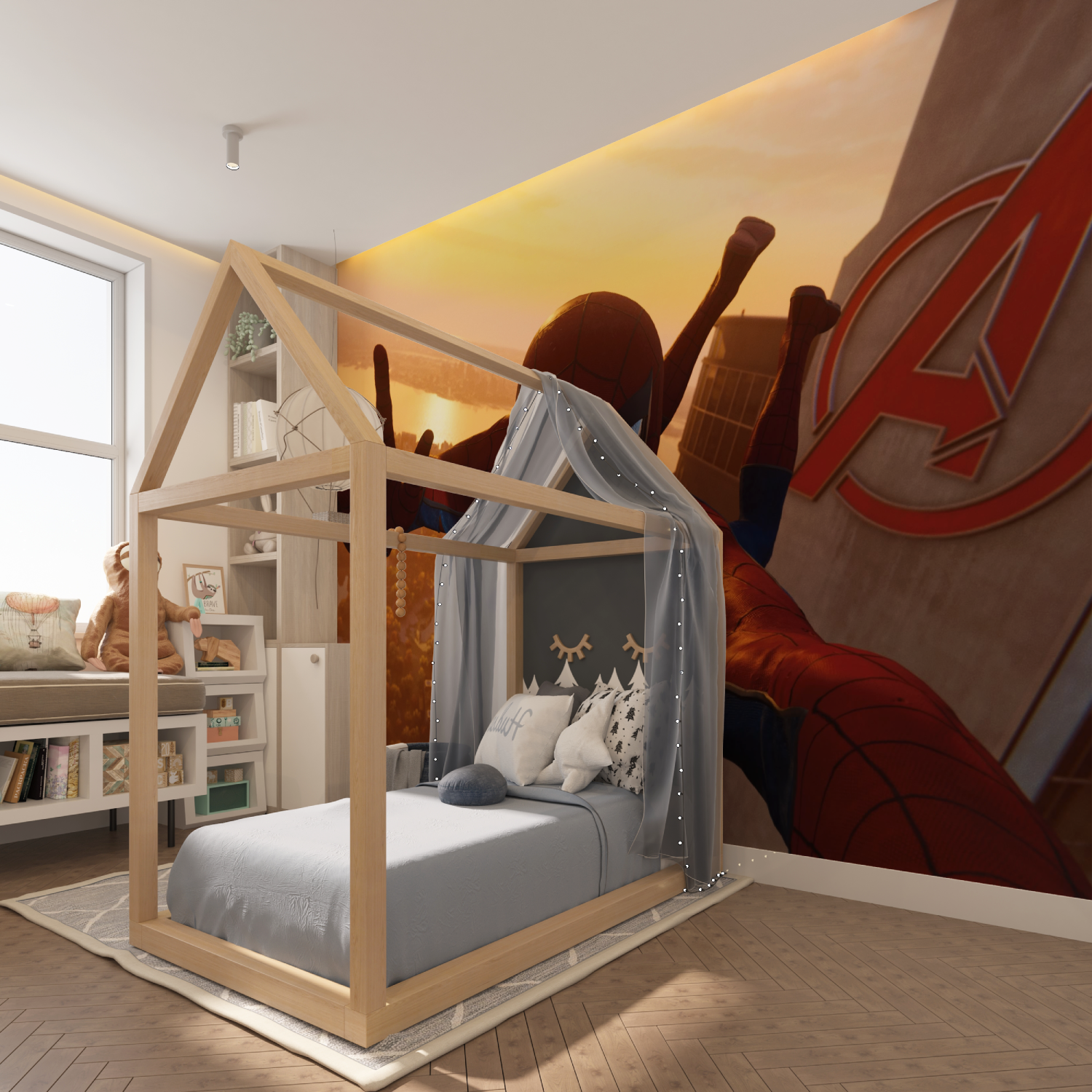 Tapeten Spiderman Tour Avengers – Tapisserie-Held