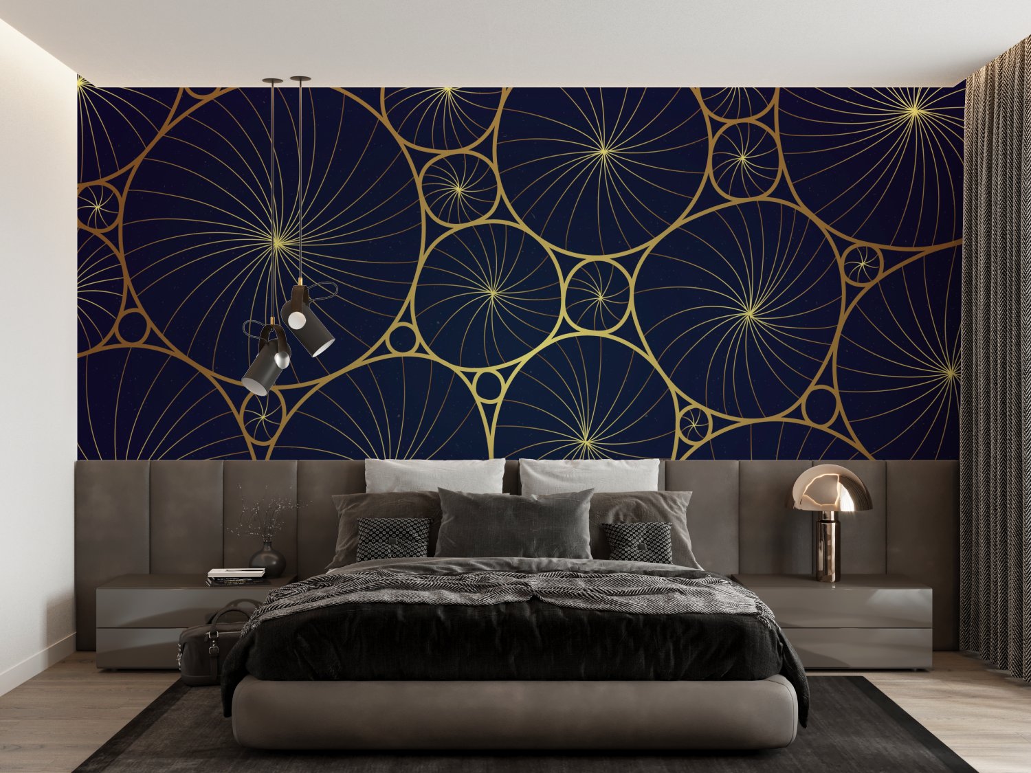 Blue Adult Bedroom Wallpaper | Murals Wallpaper