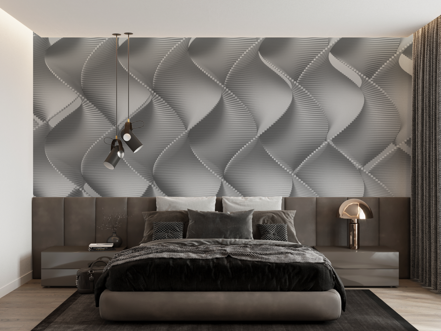 3D Gray Wallpaper | Murals Wallpaper