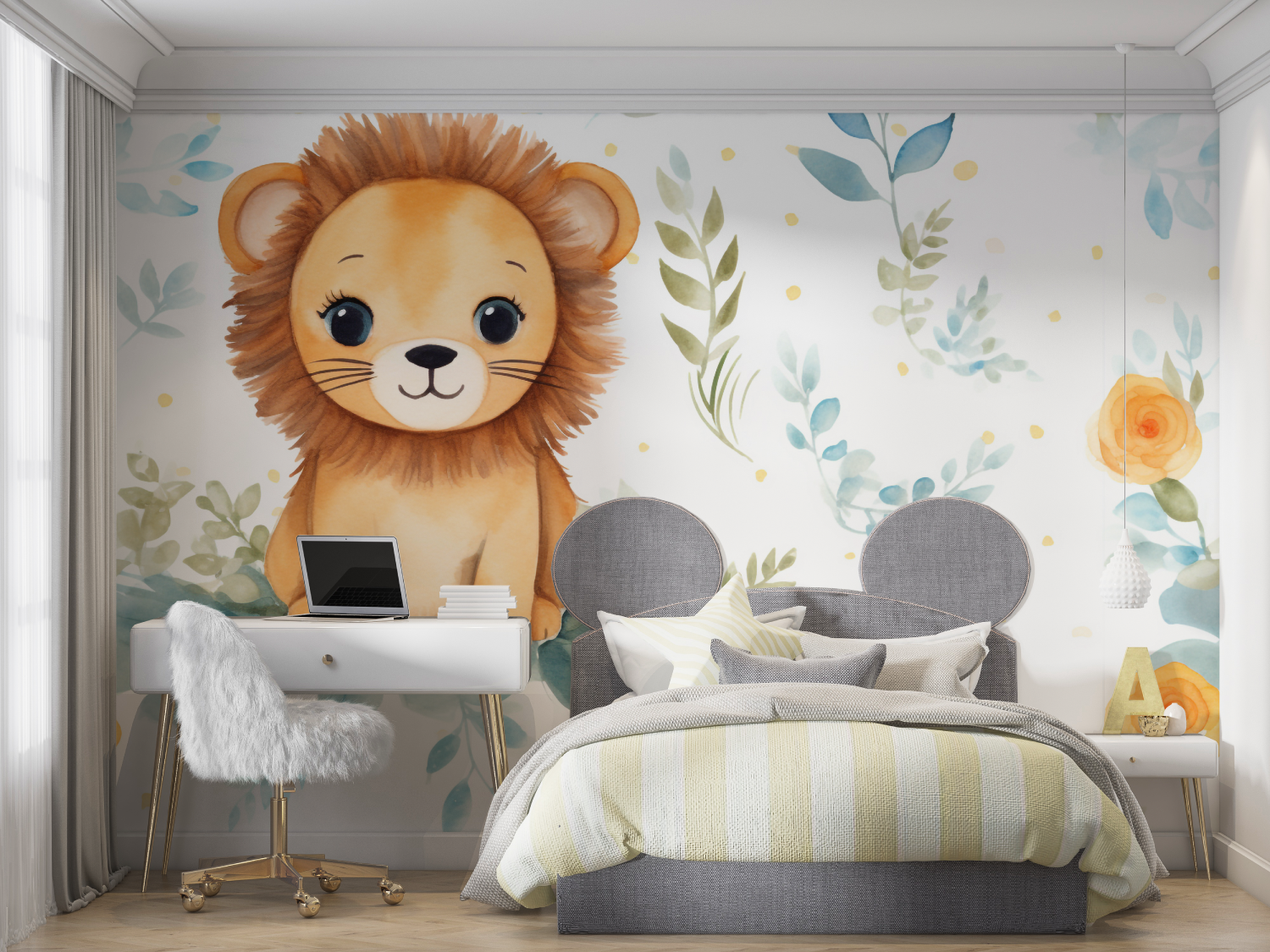 Lion Brother Kids Wallpaper | Murals Wallpaper
