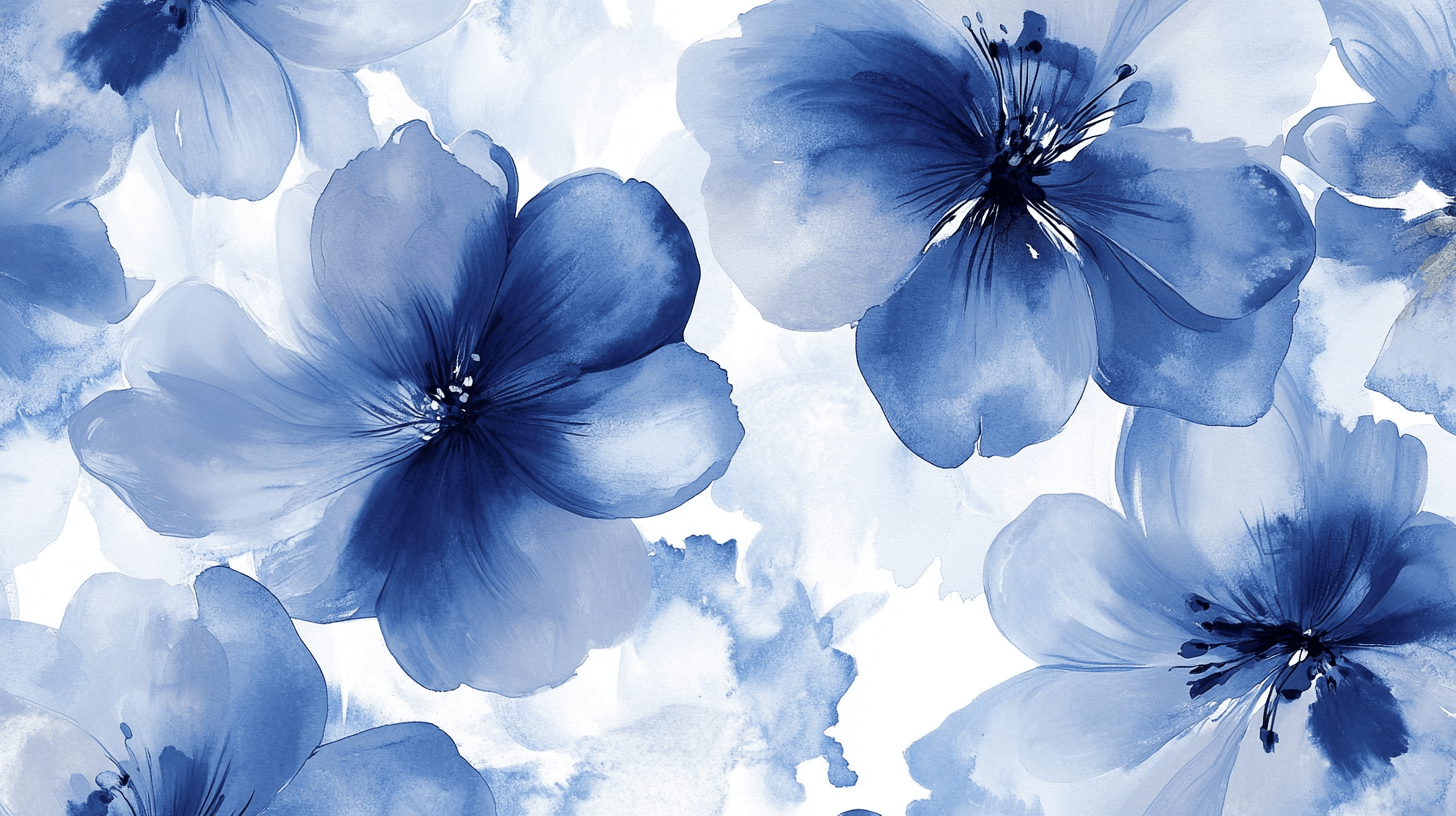 Elegant Watercolor Flower Wallpaper | Murals Wallpaper