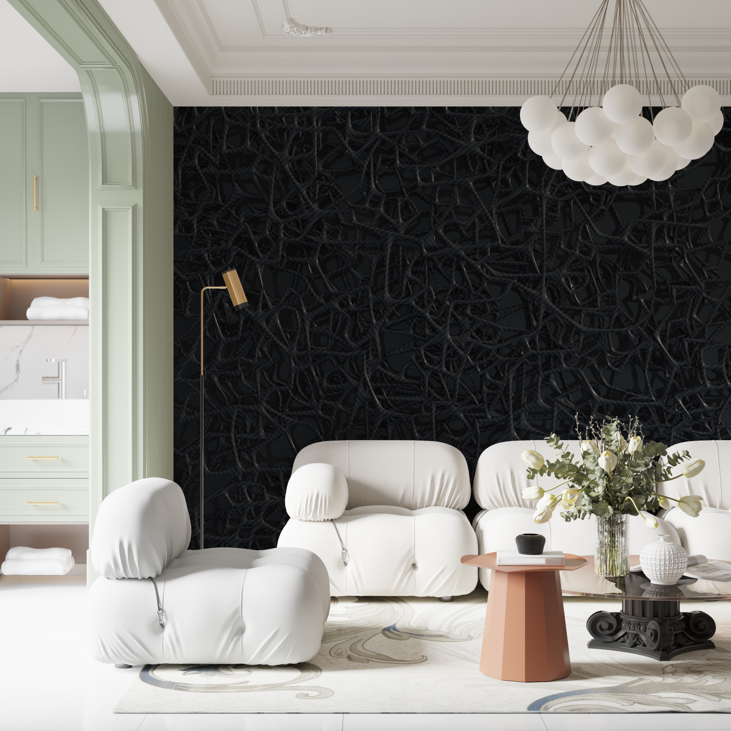 Black Crocodile Wallpaper | Murals Wallpaper