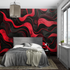 Abstract Black and Red Wallpaper | Murals Wallpaper