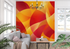 Orange Red Circle Wallpaper | Murals Wallpaper