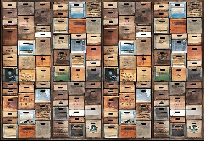 Wandbild-Tapete im Industriestil