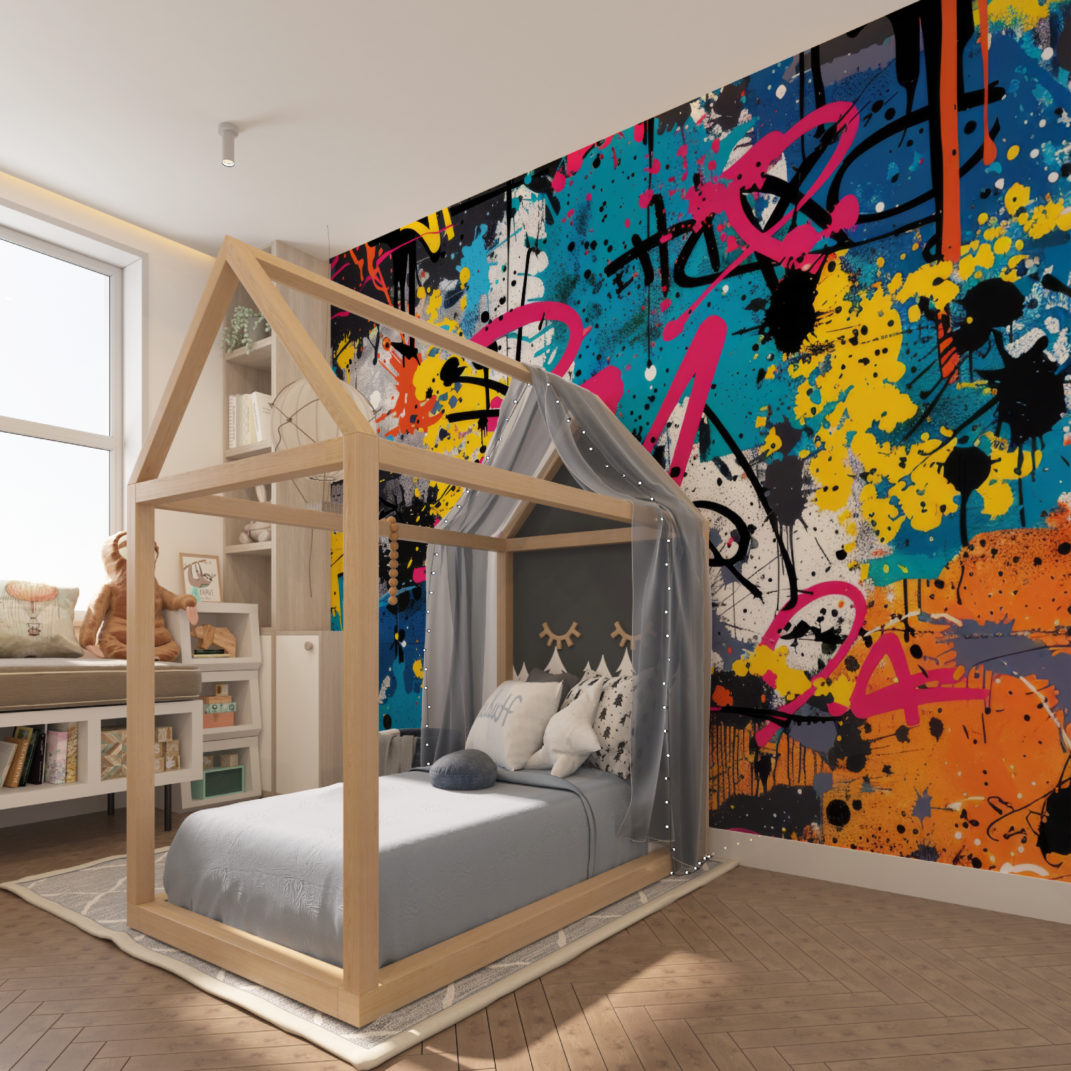 Teen Graffiti Style Wallpaper | Murals Wallpaper