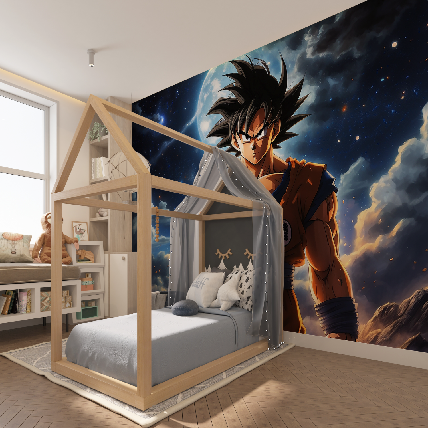 Tapeten Dbz Goku Chambre – Tapisserie Garçon