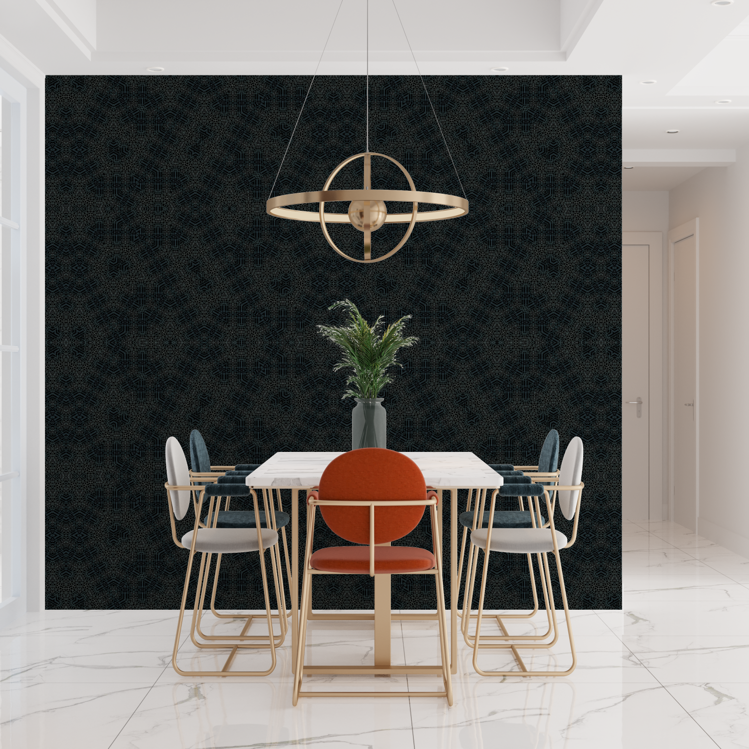 Black Arabesque Wallpaper | Murals Wallpaper