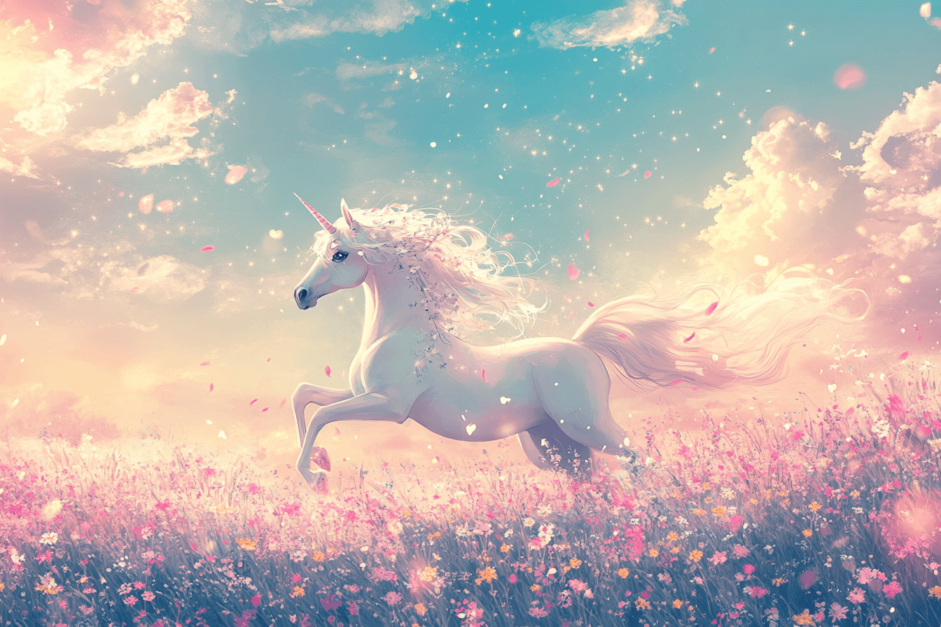 Unicorn Dancer Floral Wallpaper | Murals Wallpaper