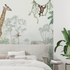 Aquarel jungle animals mural wallpaper tapisserie tendance