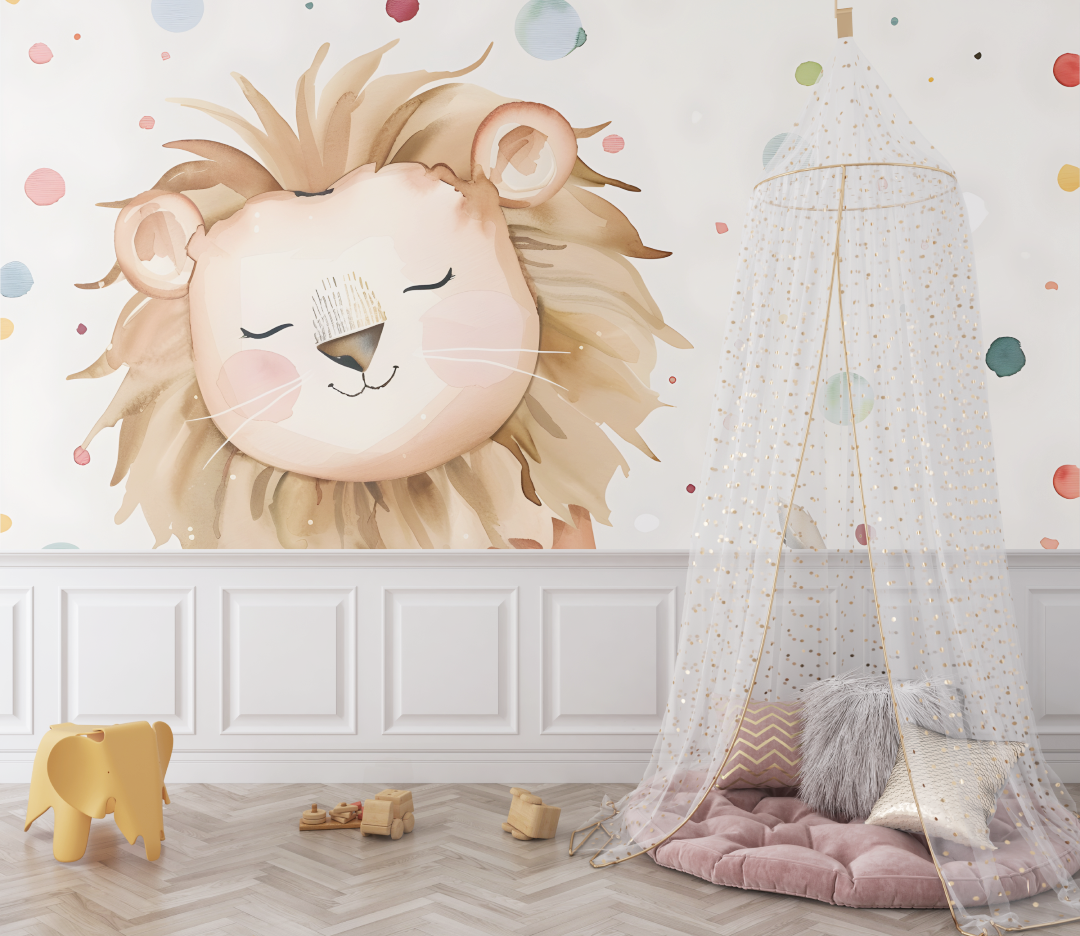 Lion Baby Room Wallpaper | Murals Wallpaper