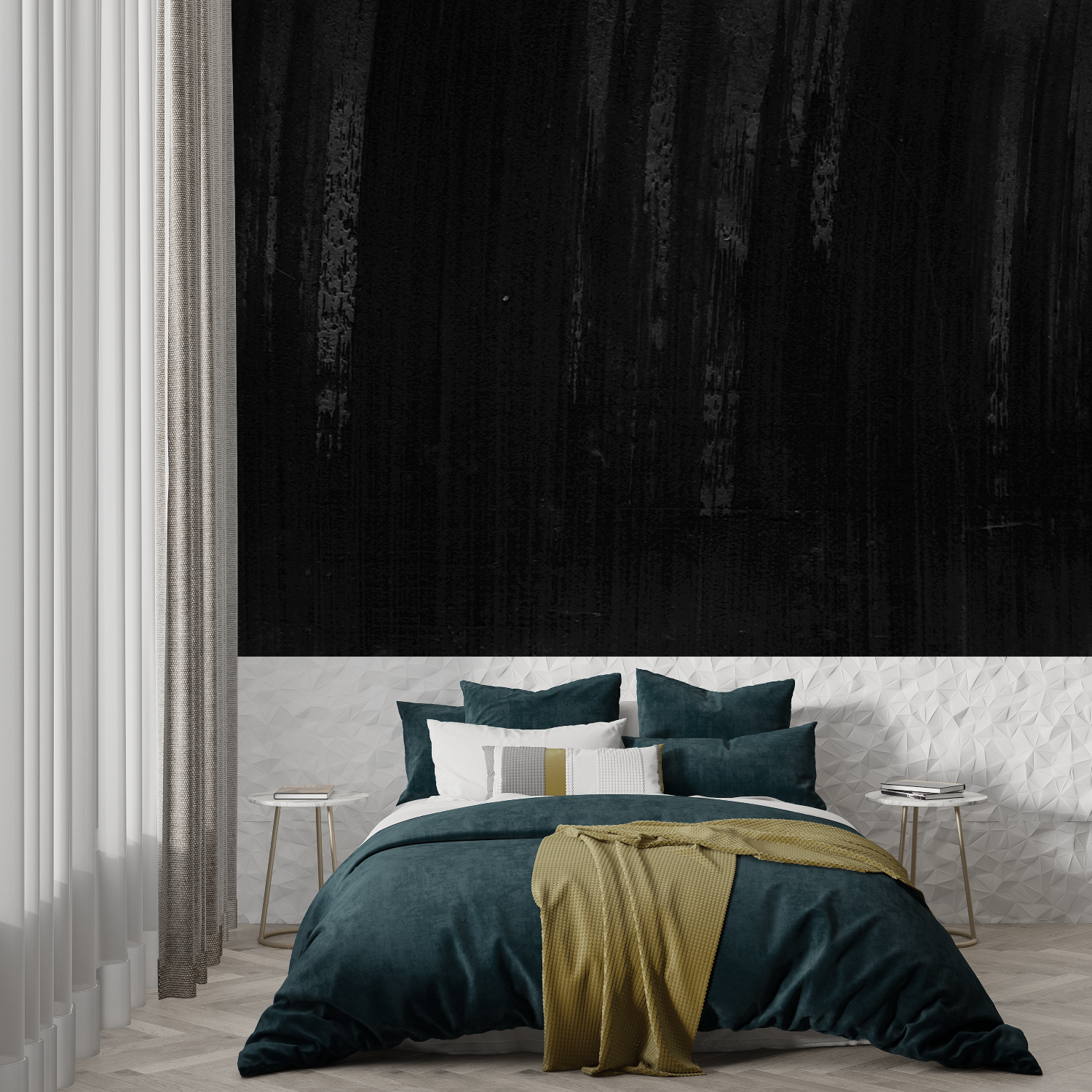 Black Wood Wallpaper | Murals Wallpaper