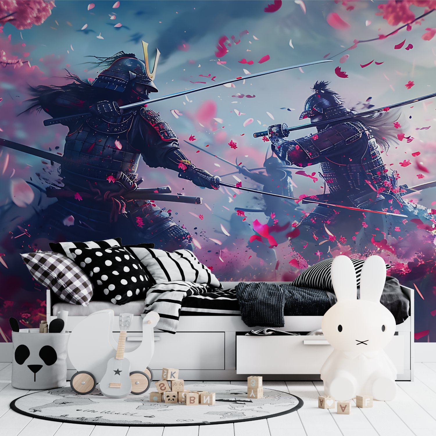 Cherry Blossom Combat Anime Wallpaper | Murals Wallpaper