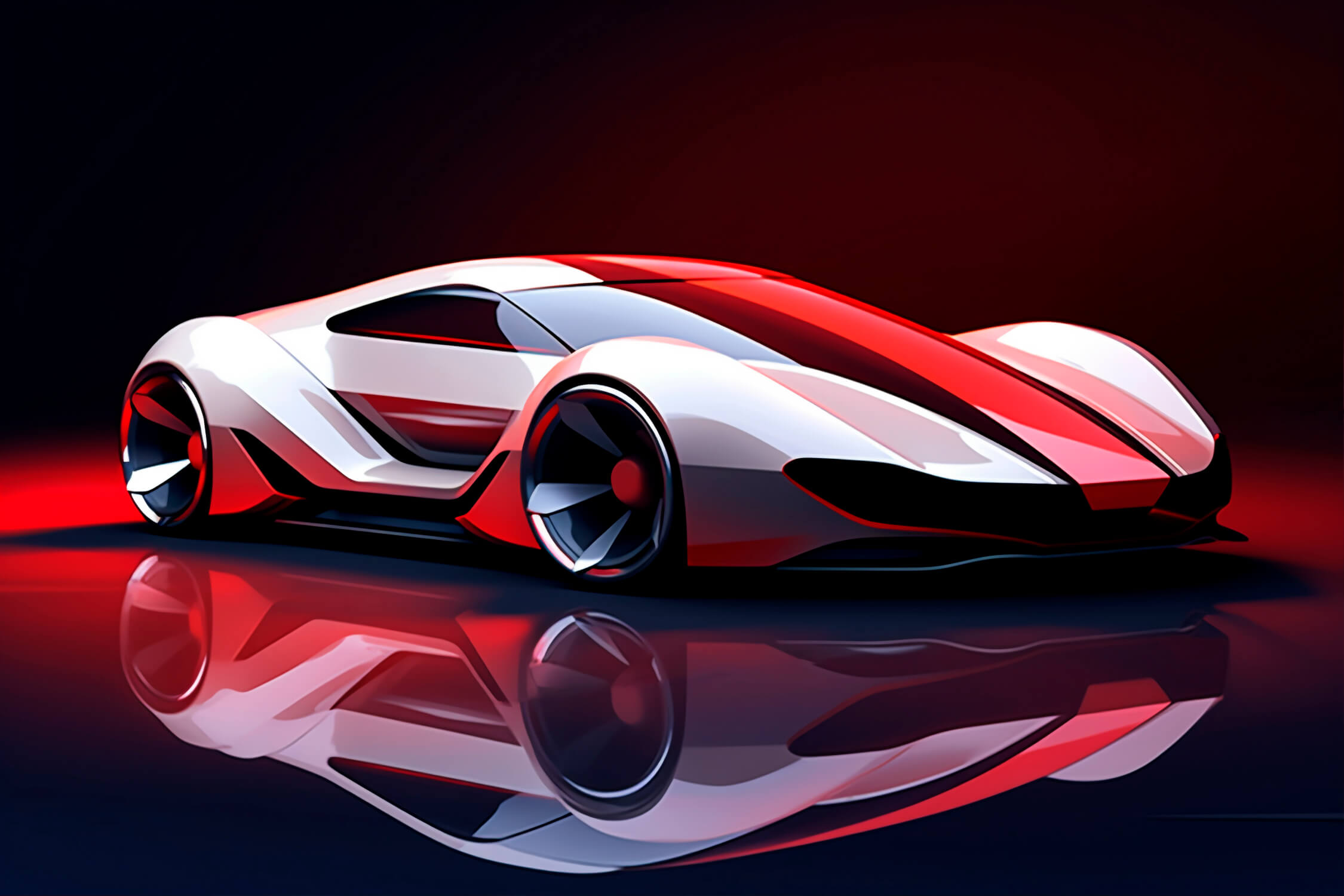 3D Future Car Wallpaper | Murals Wallpaper