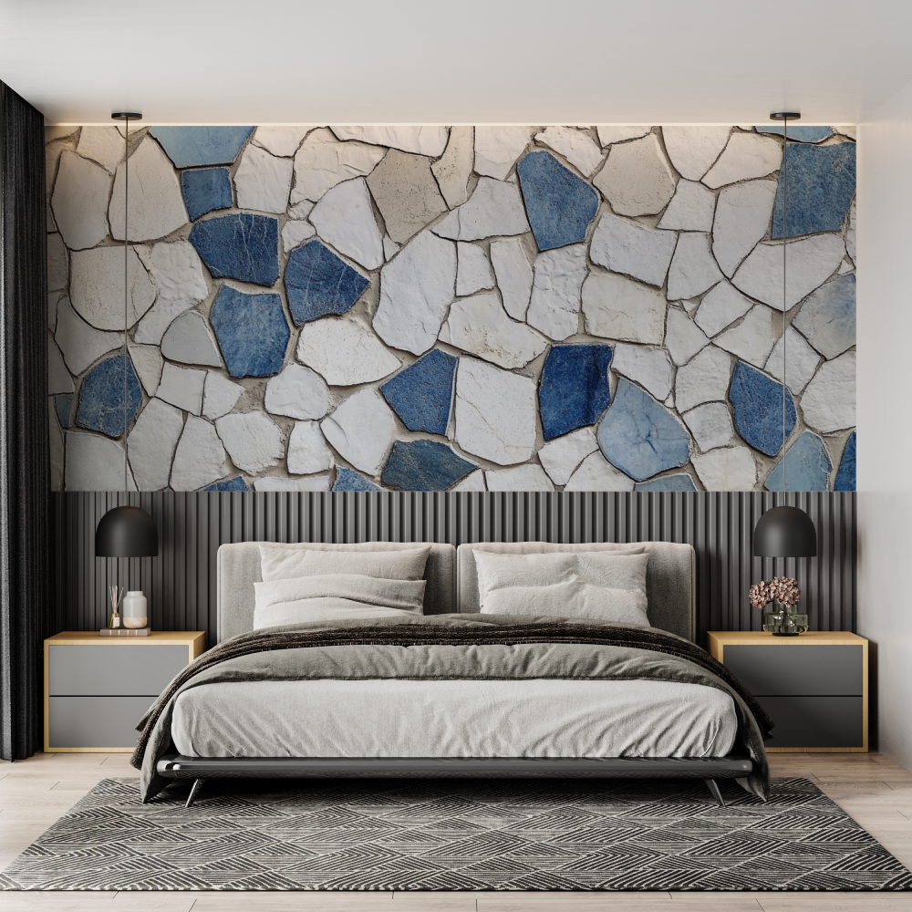 Papier peint trompe loeil salle...in chambre adulte tendance