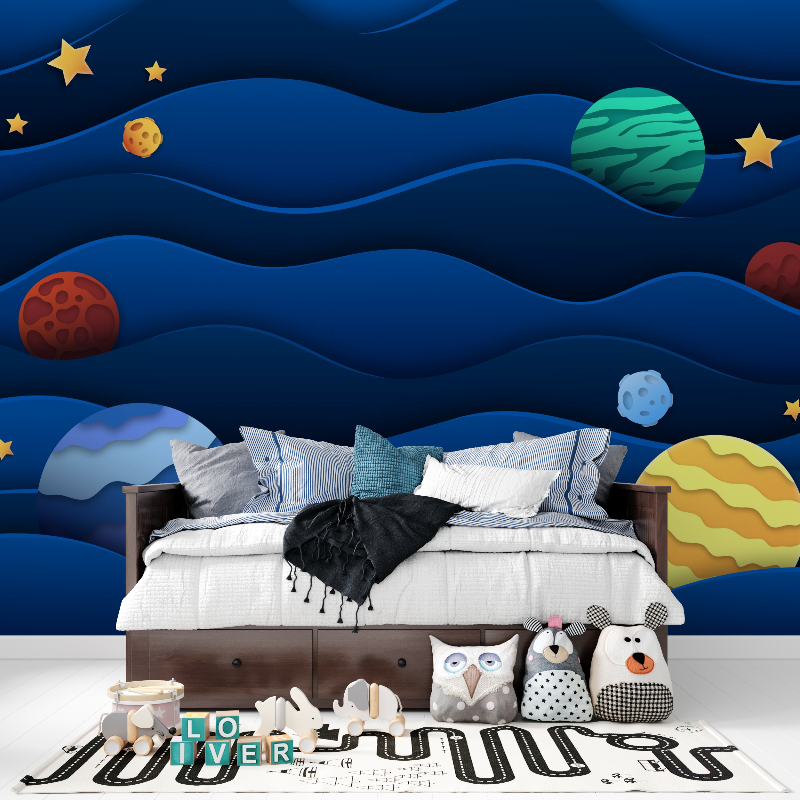 Boys' Room Space Wallpaper | Murals Wallpaper