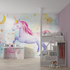 Fairy White Unicorn Wallpaper | Murals Wallpaper