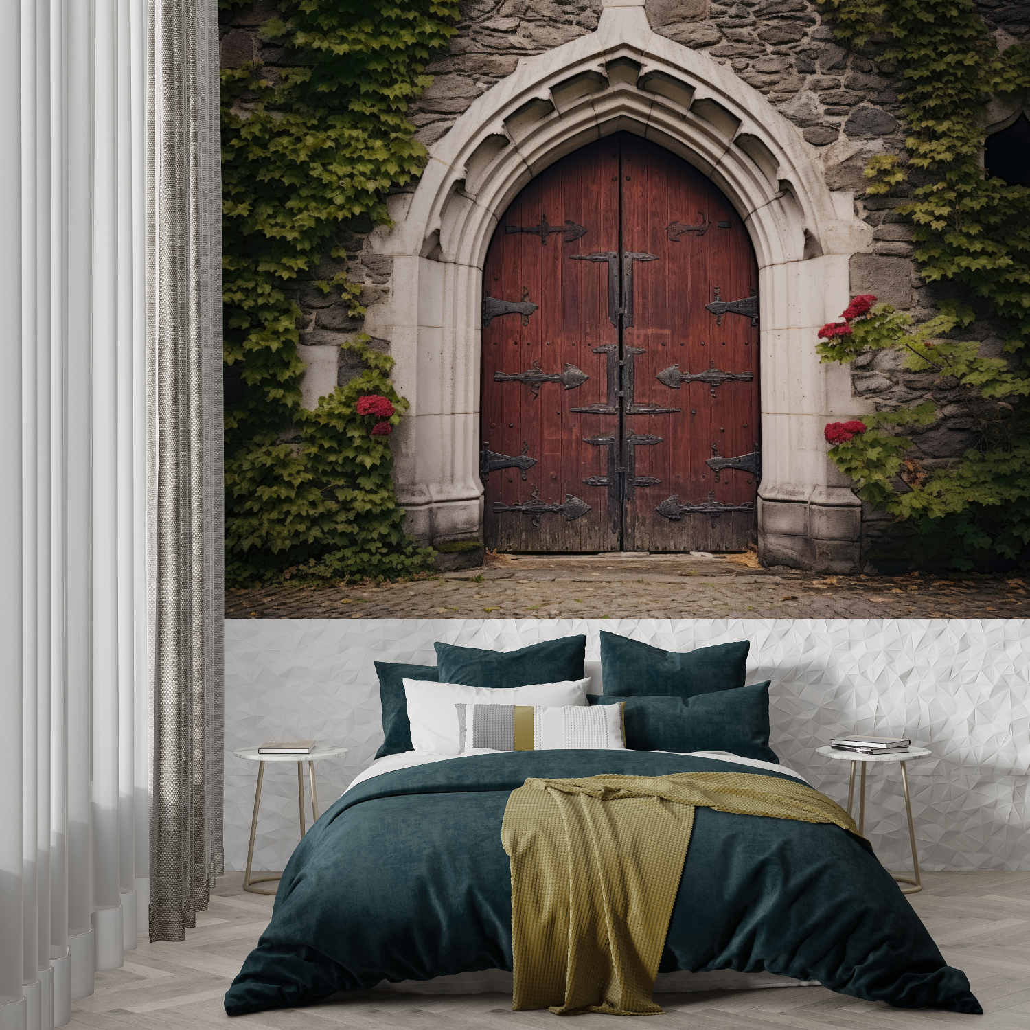 Vintage Door Trompe L'Oeil Wallpaper | Murals Wallpaper