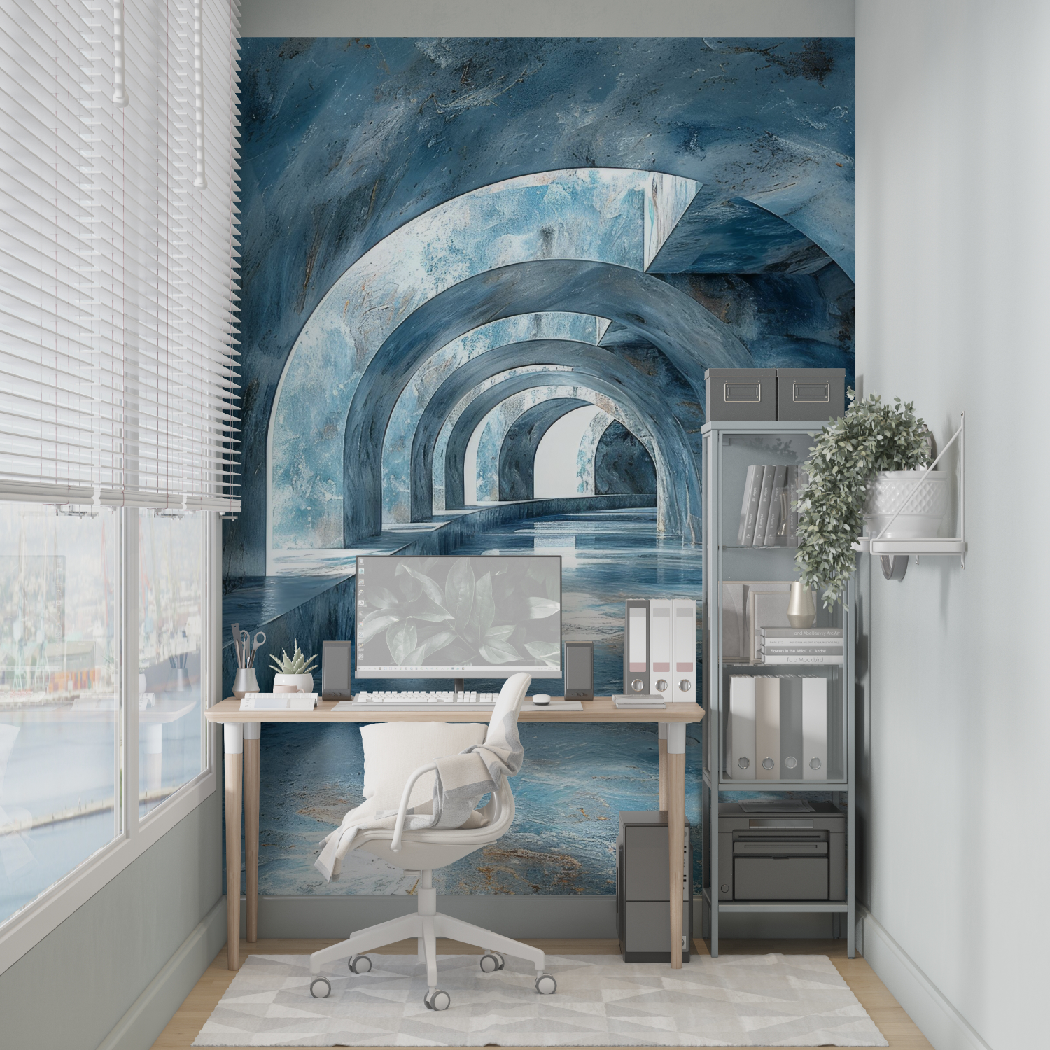 Blue 3D Wallpaper | Murals Wallpaper